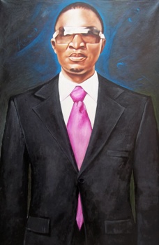 portraitpainting of a man oilcolor on canvas by artistchembx